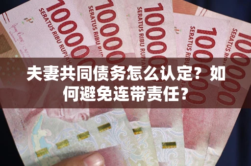 北京夫妻共同债务怎么认定？如何避免连带责任？