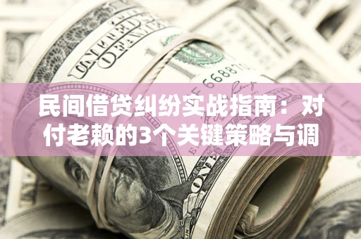 北京民间借贷纠纷实战指南：对付老赖的3个关键策略与调解盲区解析