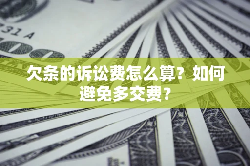 北京欠条的诉讼费怎么算？如何避免多交费？