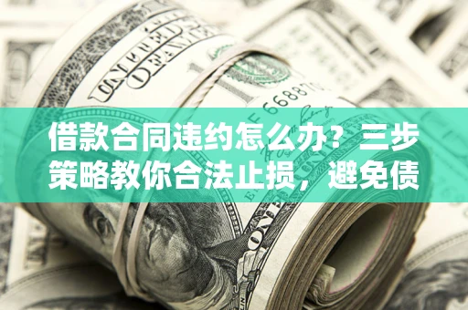 北京借款合同违约怎么办？三步策略教你合法止损，避免债务危机升级