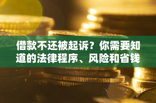 北京借款不还被起诉？你需要知道的法律程序、风险和省钱技巧