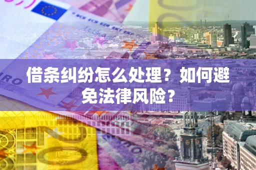 北京借条纠纷怎么处理？如何避免法律风险？