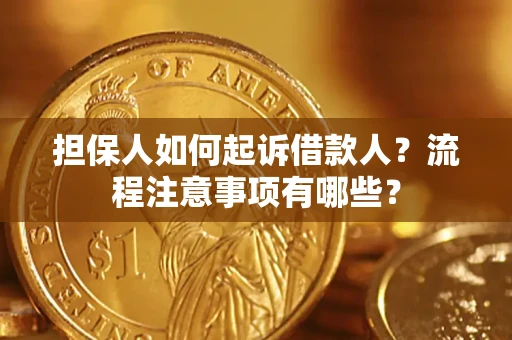 北京担保人如何起诉借款人？流程注意事项有哪些？